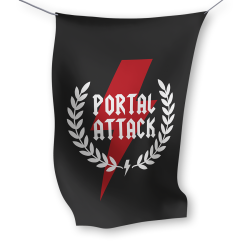 Bandera vertical Portal Attack